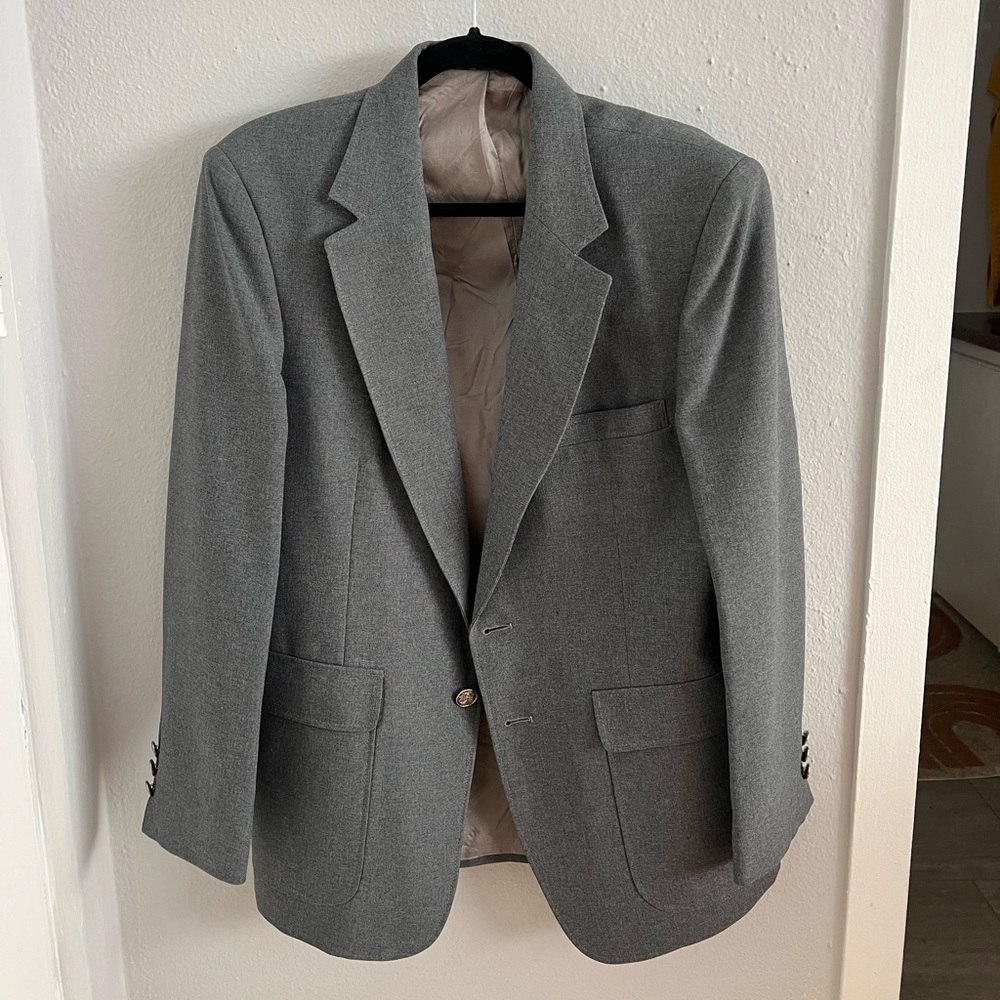 Thrifted Grey oversized Blazer